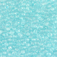 Glas rocailles kralen 11/0 (2mm) Transparent arctic blue